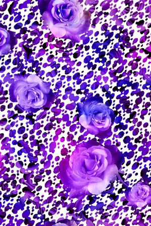 紫色印花华亿平台图片