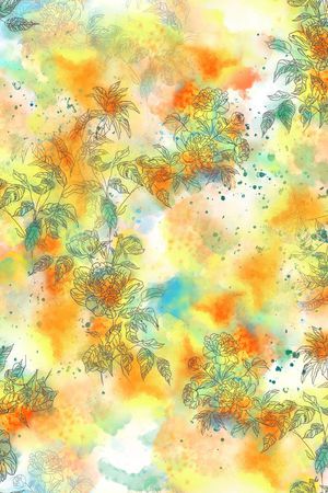 水彩印花华亿平台图片