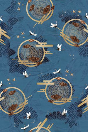 几何印花华亿平台图片