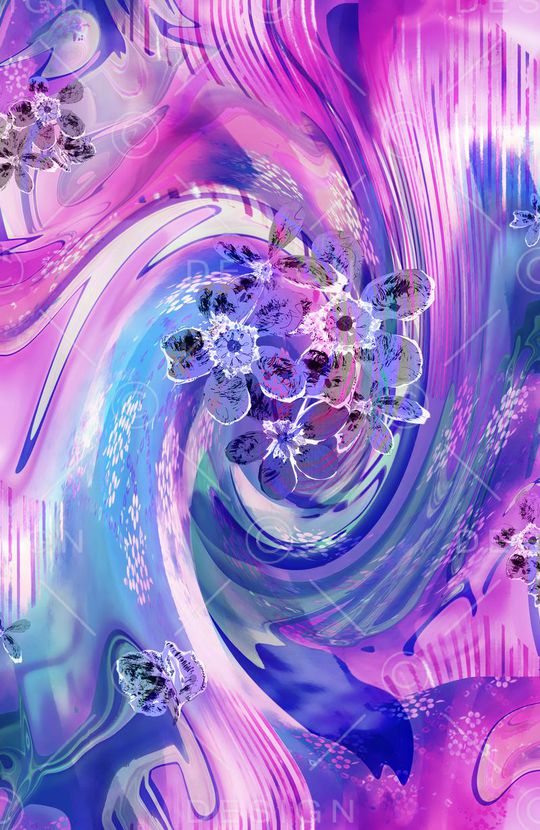 抽象印花华亿平台图片