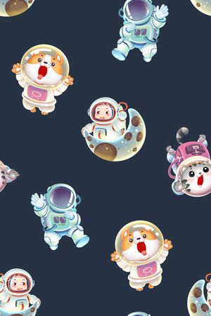 宇航员印花华亿平台图片