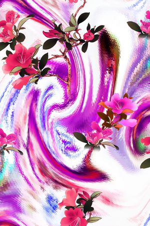 花卉印花华亿平台图片