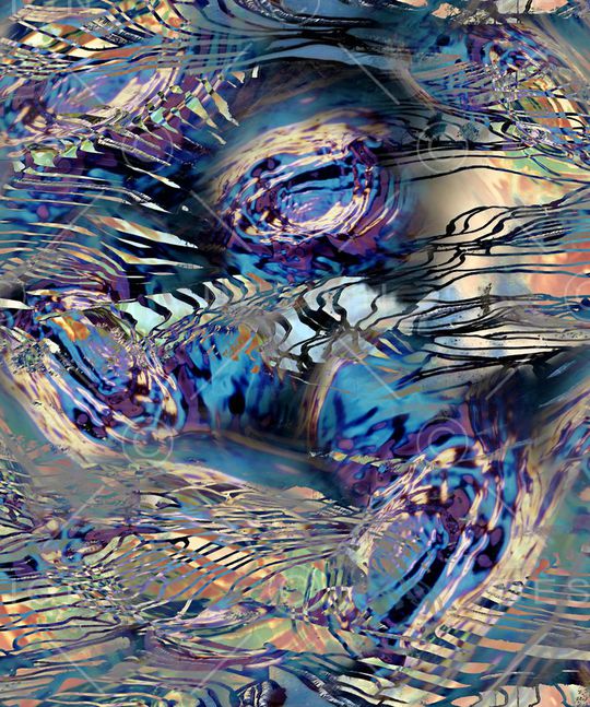 水波纹印花华亿平台图片