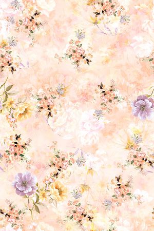 抽象花卉印花华亿平台图片