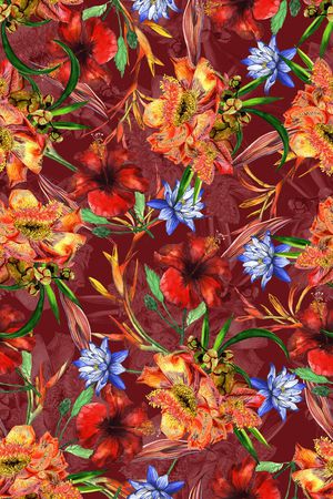 花卉印花华亿平台图片