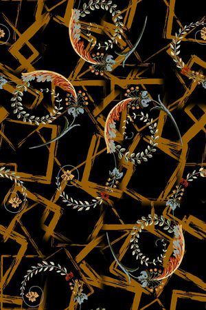 几何印花华亿平台图片