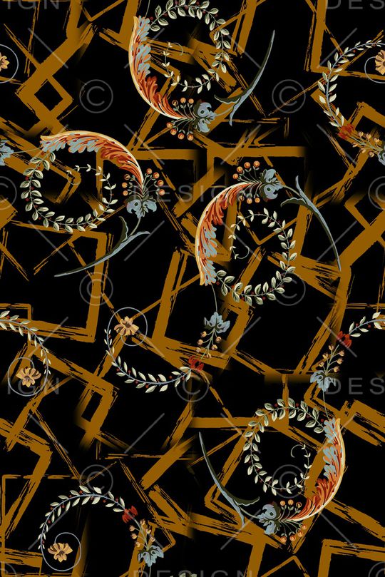 几何印花华亿平台图片