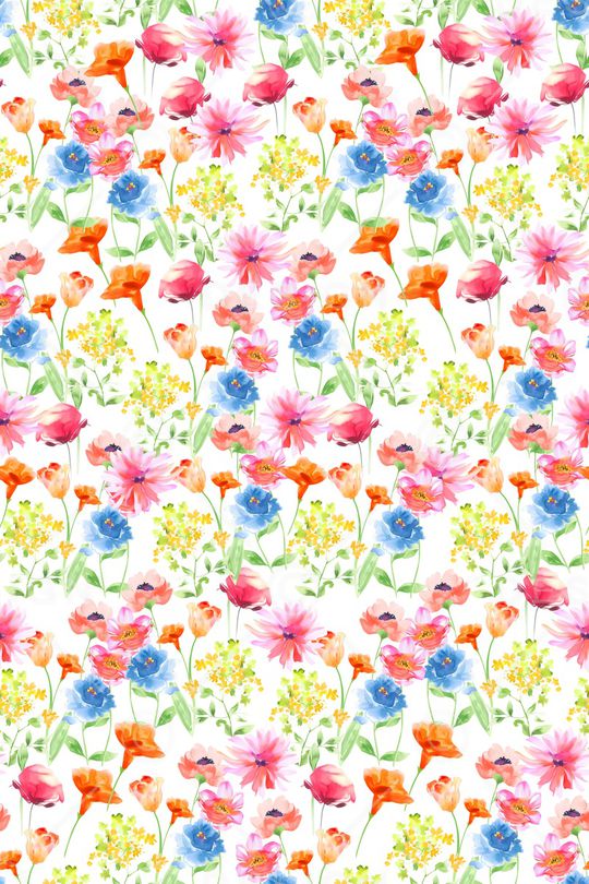 清爽底花卉印花华亿平台图片