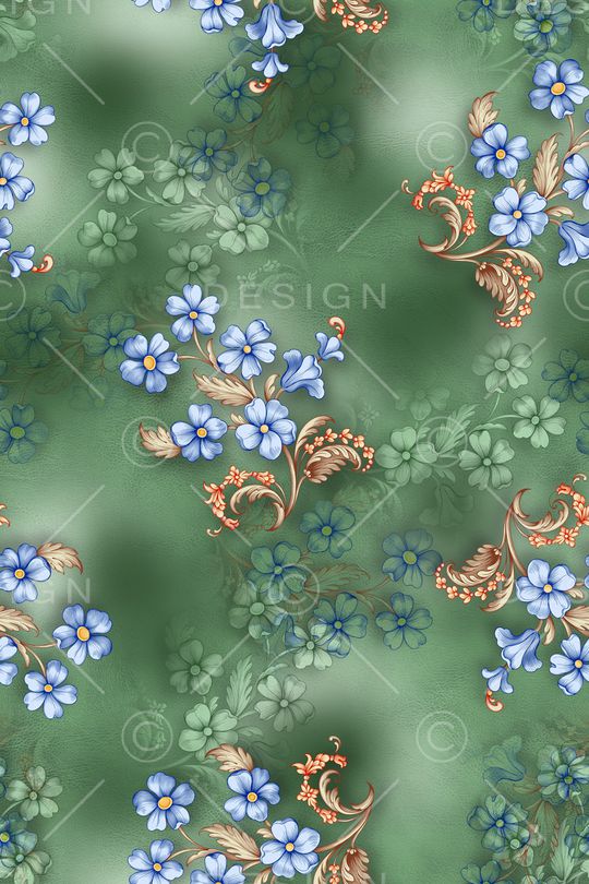 抽象花卉印花华亿平台图片