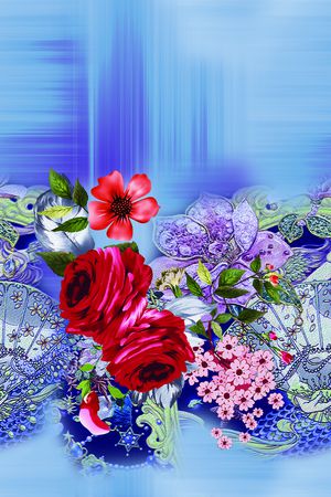 定位花印花华亿平台图片