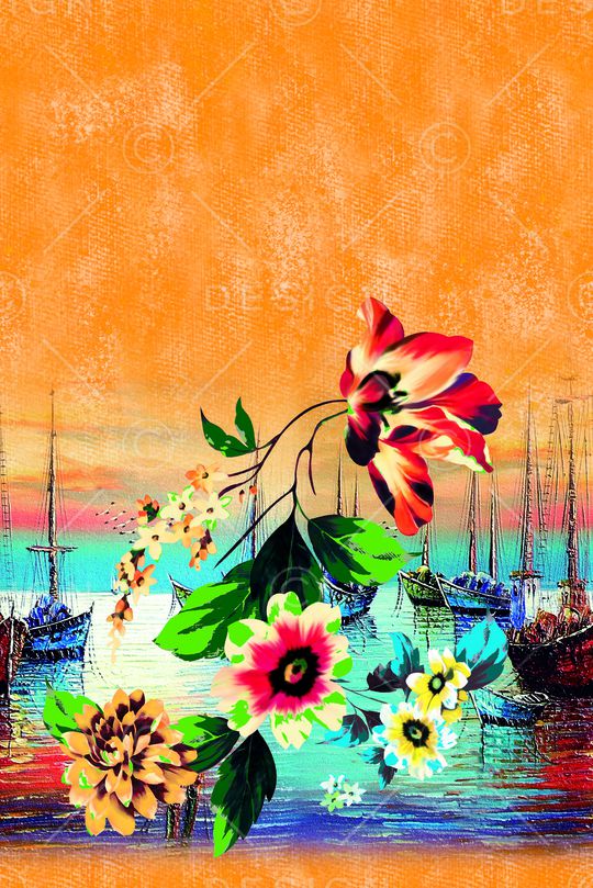 定位花印花华亿平台图片