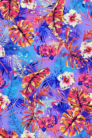 火烈鸟印花华亿平台图片