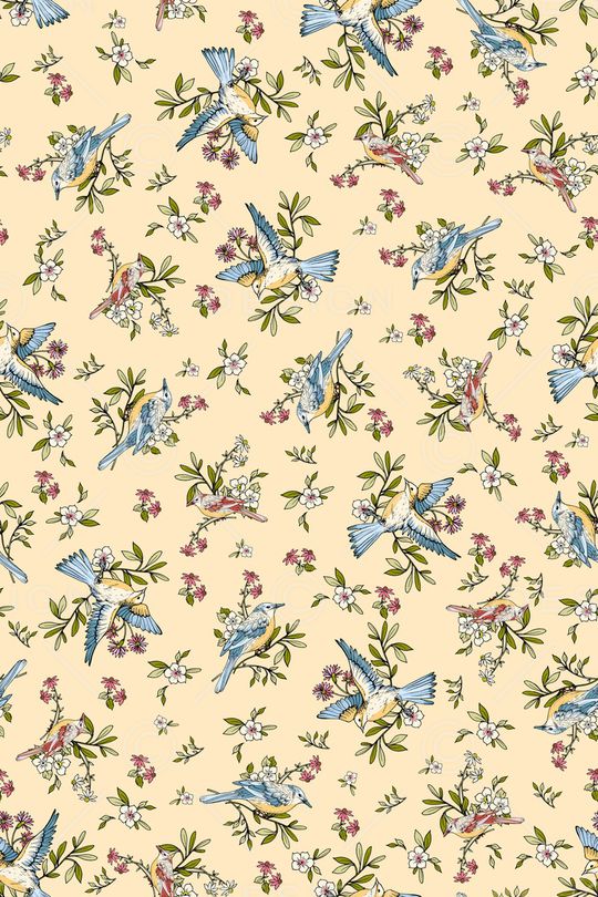 花鸟印花华亿平台图片