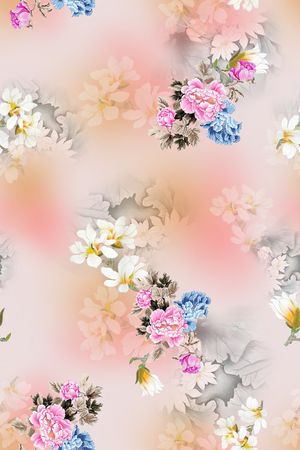 中国风旗袍香云纱印花华亿平台图片