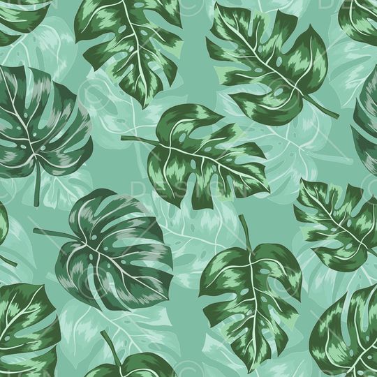 绿植树叶印花华亿平台图片