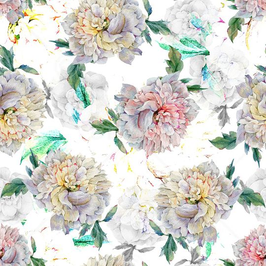 灰色花印花华亿平台图片