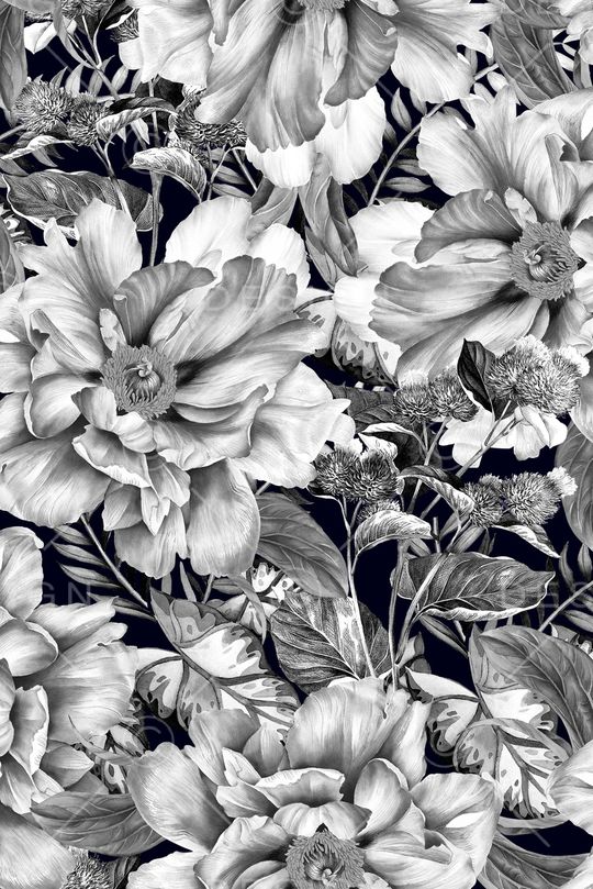 灰色花印花华亿平台图片