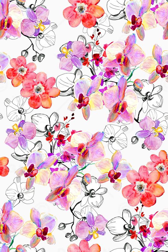 连衣裙印花华亿平台图片