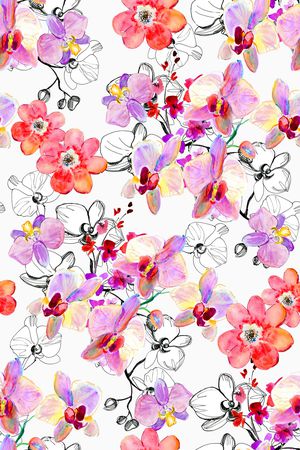 连衣裙印花华亿平台图片