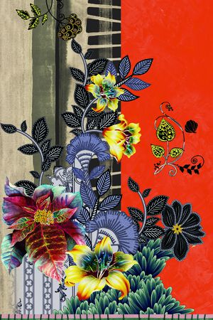 定位花印花华亿平台图片