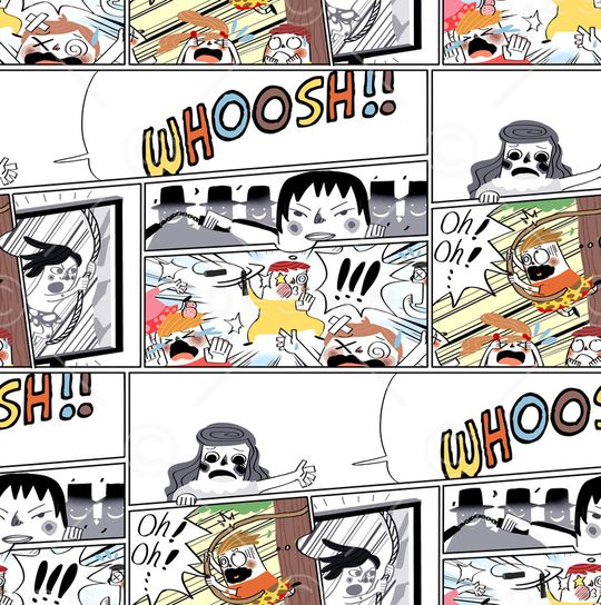 卡通人物印花华亿平台图片