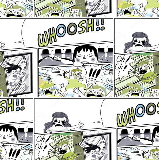 卡通人物印花华亿平台图片