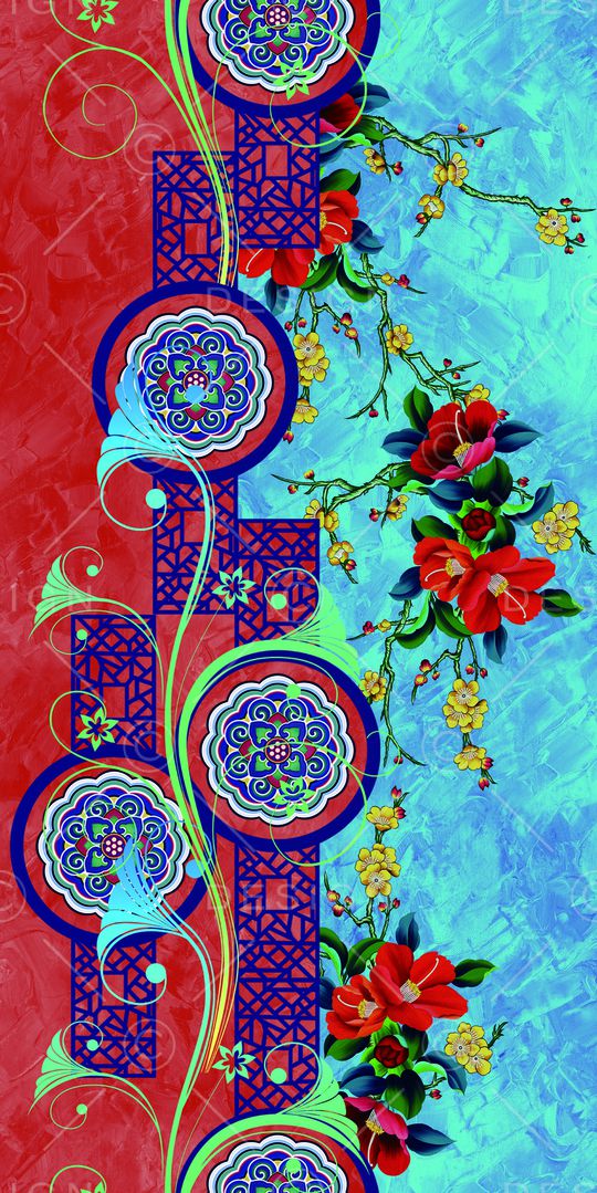 定位花印花华亿平台图片