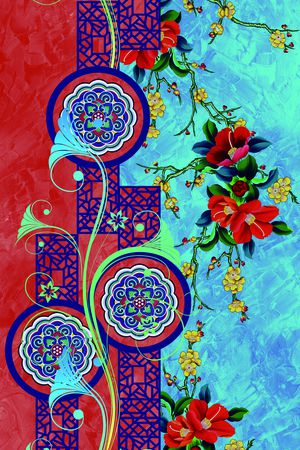 定位花印花华亿平台图片