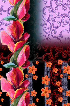 定位花印花华亿平台图片