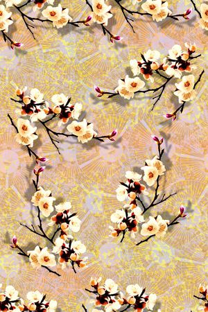 梅花印花华亿平台图片