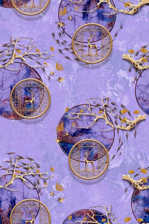 几何印花华亿平台图片