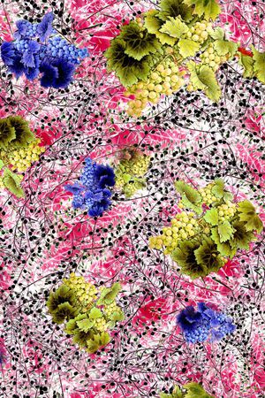 葡萄印花华亿平台图片