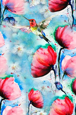 花鸟印花华亿平台图片