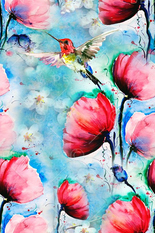 花鸟印花华亿平台图片