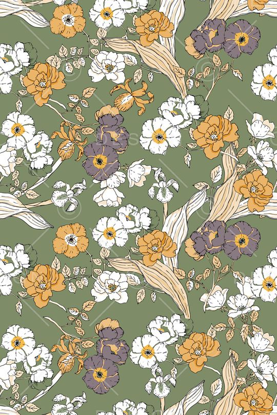 复古印花华亿平台图片