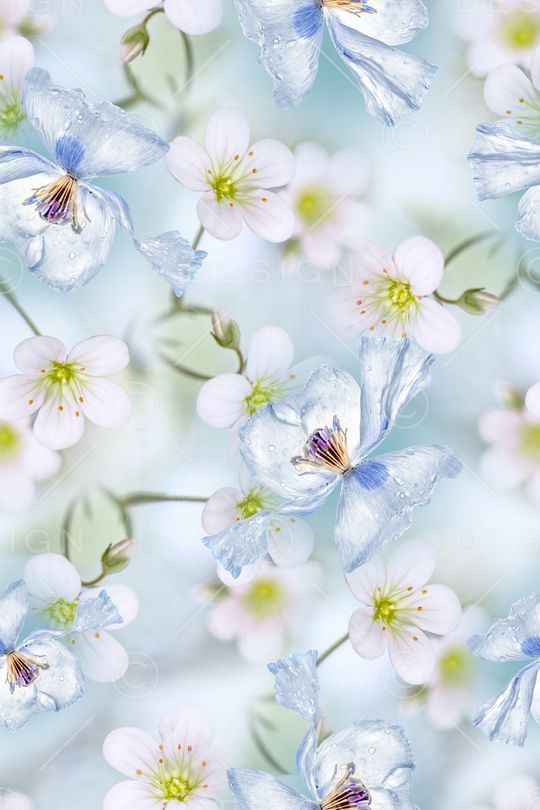 花卉印花华亿平台图片