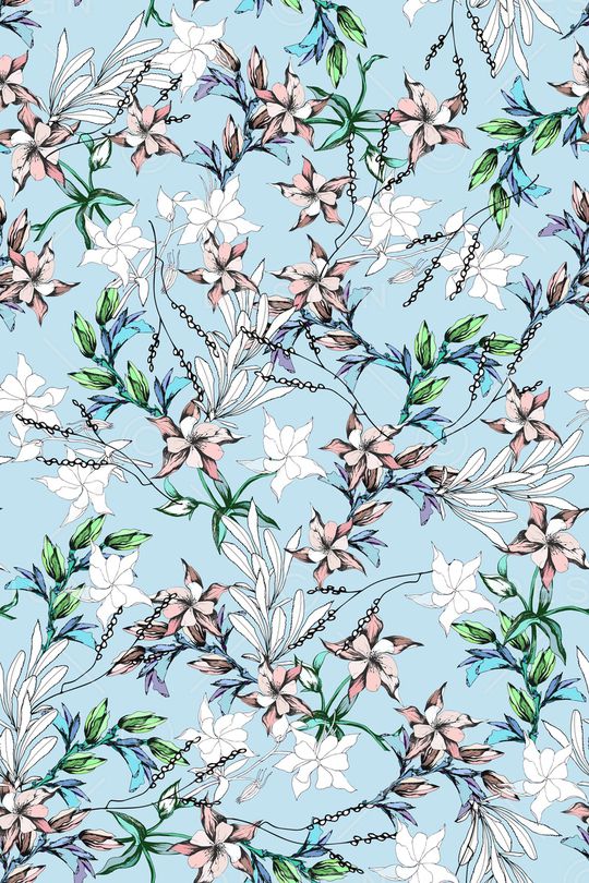 绿植树叶印花华亿平台图片