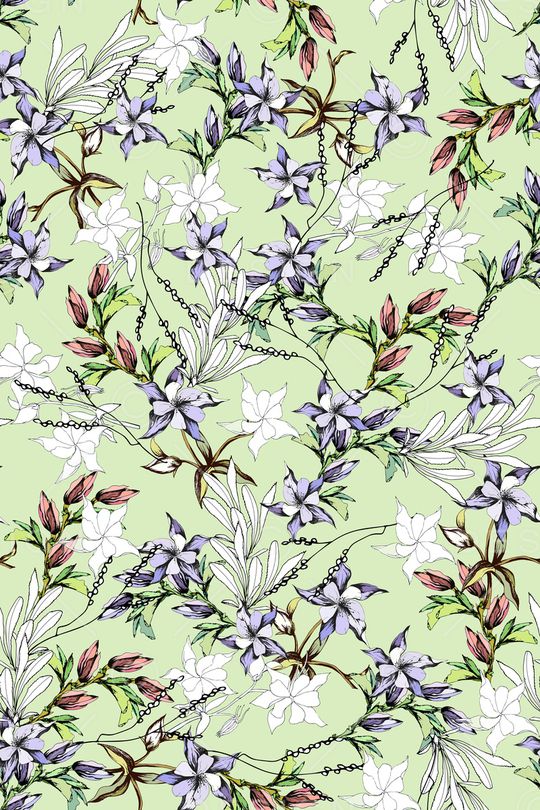 绿植树叶印花华亿平台图片