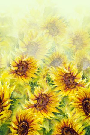 向日葵印花华亿平台图片