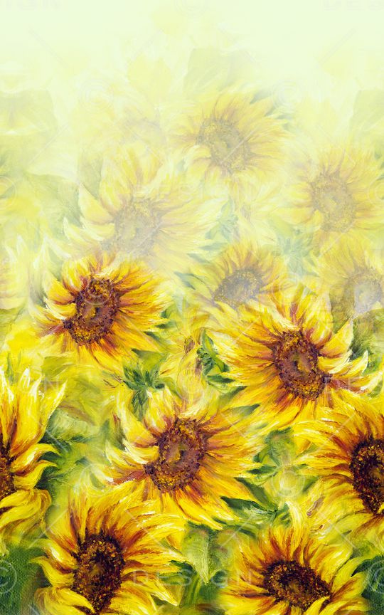 向日葵印花华亿平台图片