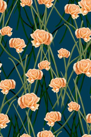 连衣裙印花华亿平台图片