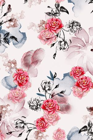 连衣裙印花华亿平台图片