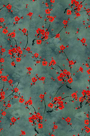 梅花印花华亿平台图片