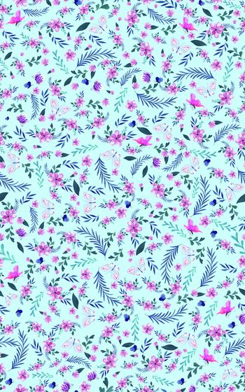 蓝色印花华亿平台图片