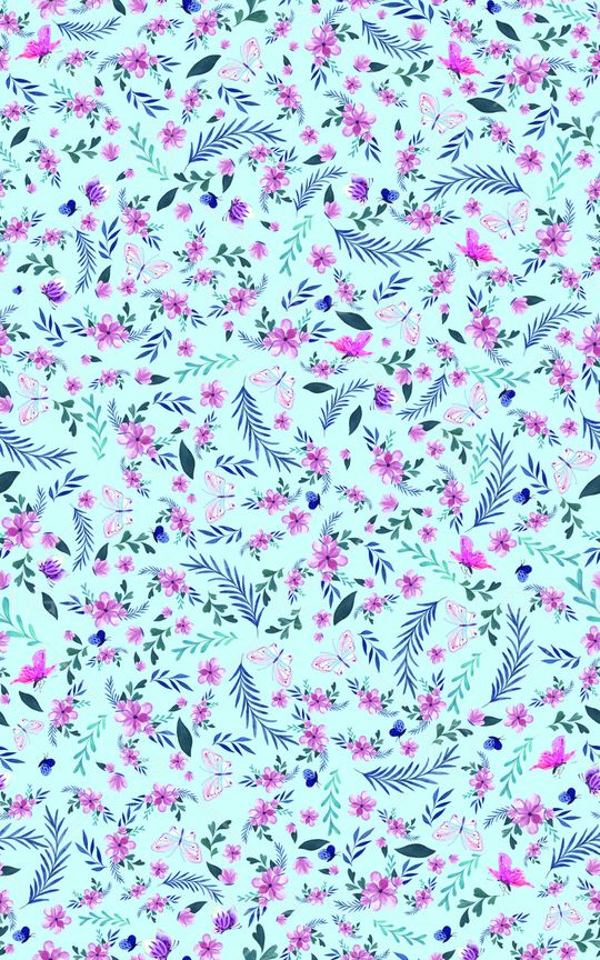 蓝色印花华亿平台图片