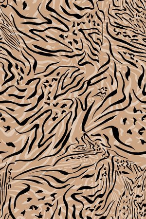 斑马纹印花华亿平台图片