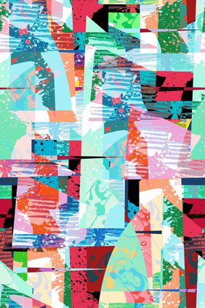 抽象男装印花华亿平台图片