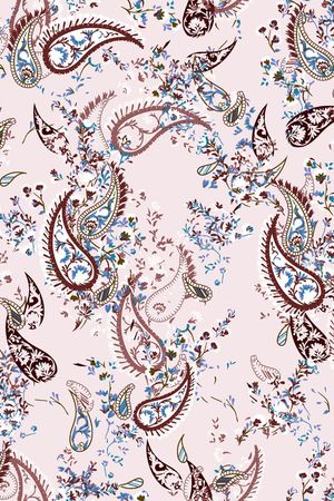 民族花卉印花华亿平台图片