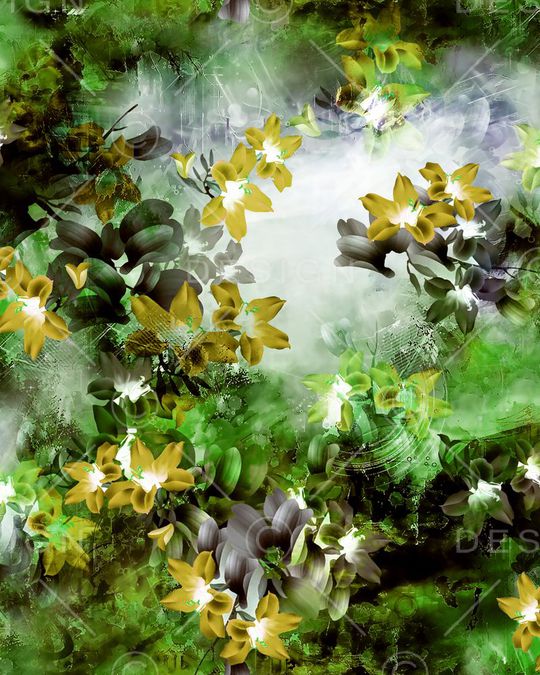 花卉印花华亿平台图片