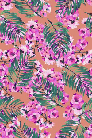 绿植树叶印花华亿平台图片